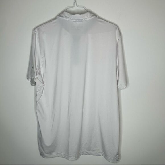 Maelreg White Performance Men's Quick Dry Solid Golf Polo Shirt in Size Large - Picture 7 of 9